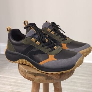 NWB Keen KS86 Leather Sneakers In Forest Night/Maple